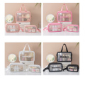 PVC Transparent Waterproof Cosmetic Bag Travel Toiletry Bag Cosmetic Storage Bag Makeup Bags